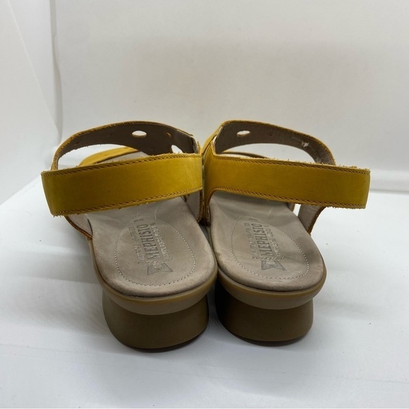 Mephisto Phiby Perf Strappy Slingback Sandal Sz 39 Yellow Leather - Picture 4 of 5